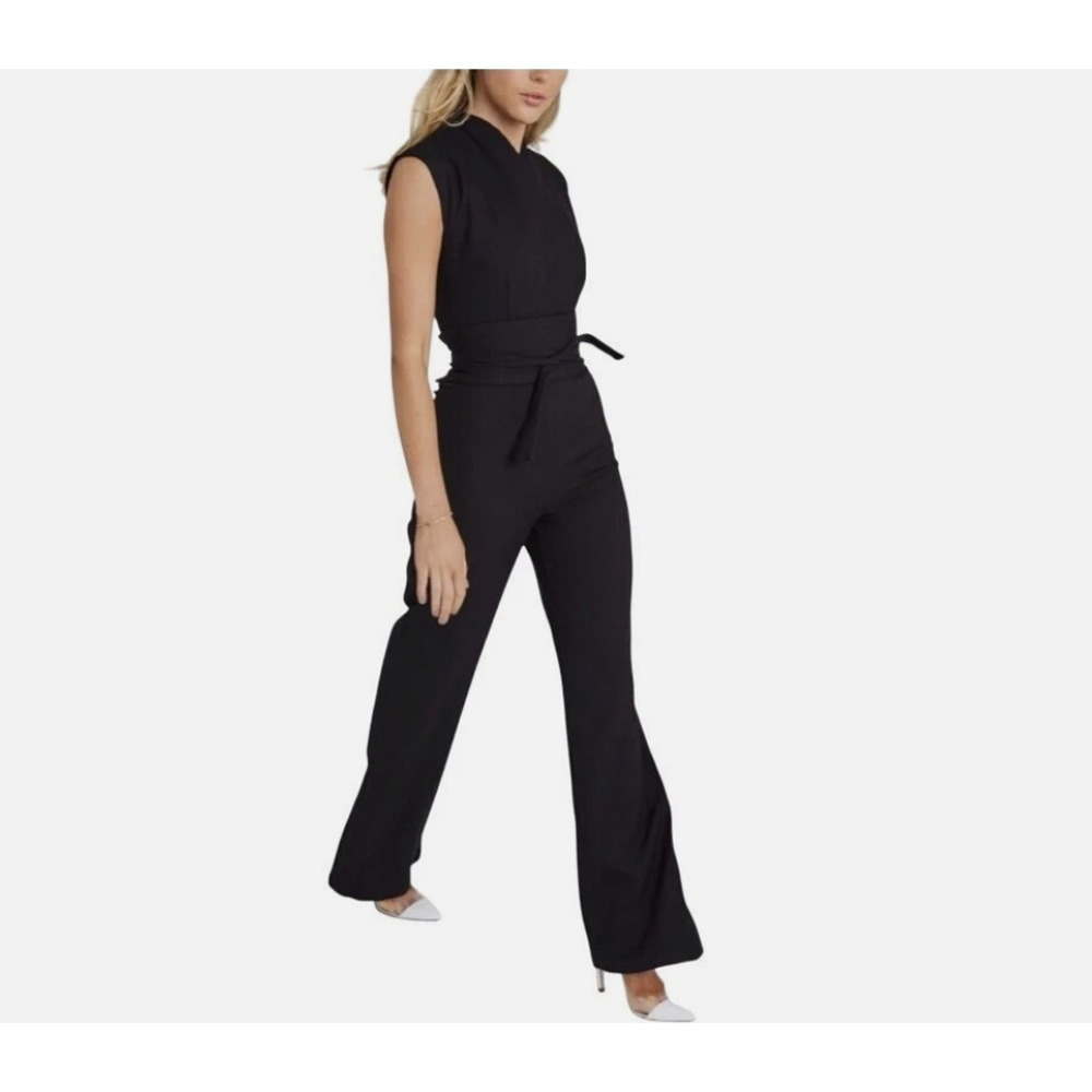 ODD MUSE Ultimate Muse Wide Leg Sleeveless Jumpsuit Camel Chic Size Medium New - Picture 2 of 13